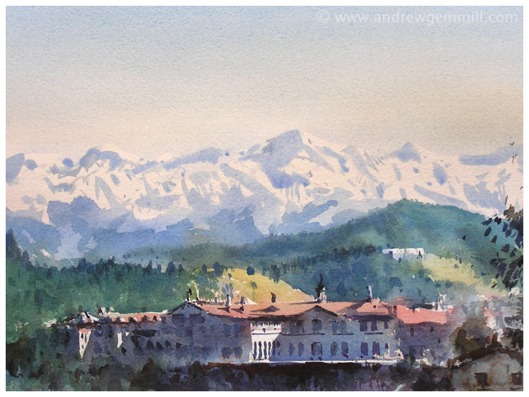 The Himalayas from Shimla