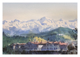 The Himalayas from Shimla